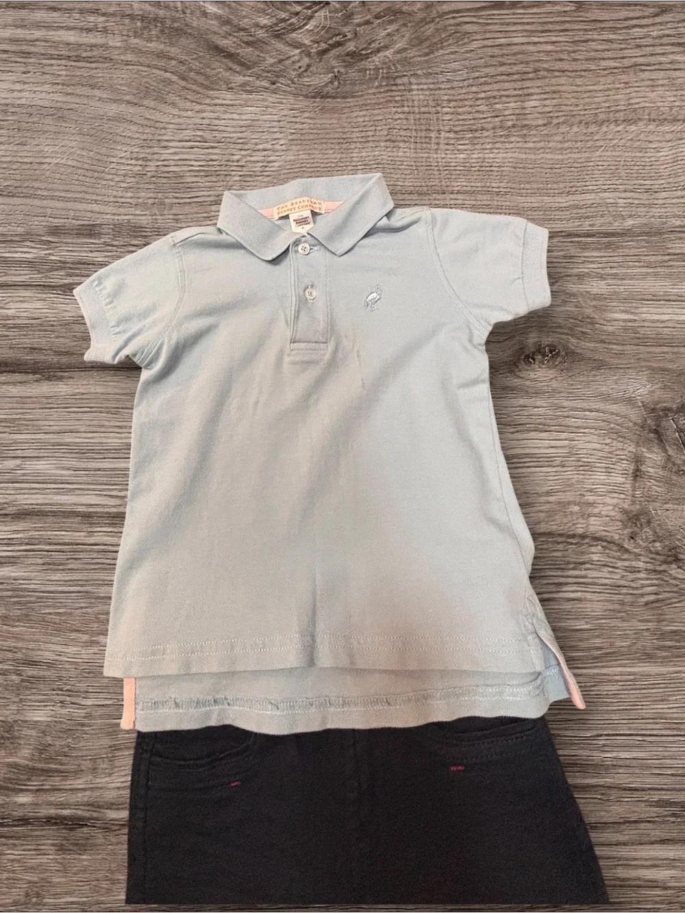 3T Light Blue Polo Shirt by Beaufort Bonnet Co and NWT dark slacks by Okaidi